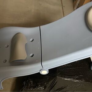 Toddler Bath Chair Blue and White Children's adjustable and foldable